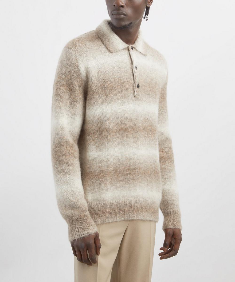 Liberty London Alfie Alpaca-Blend Polo Jumper