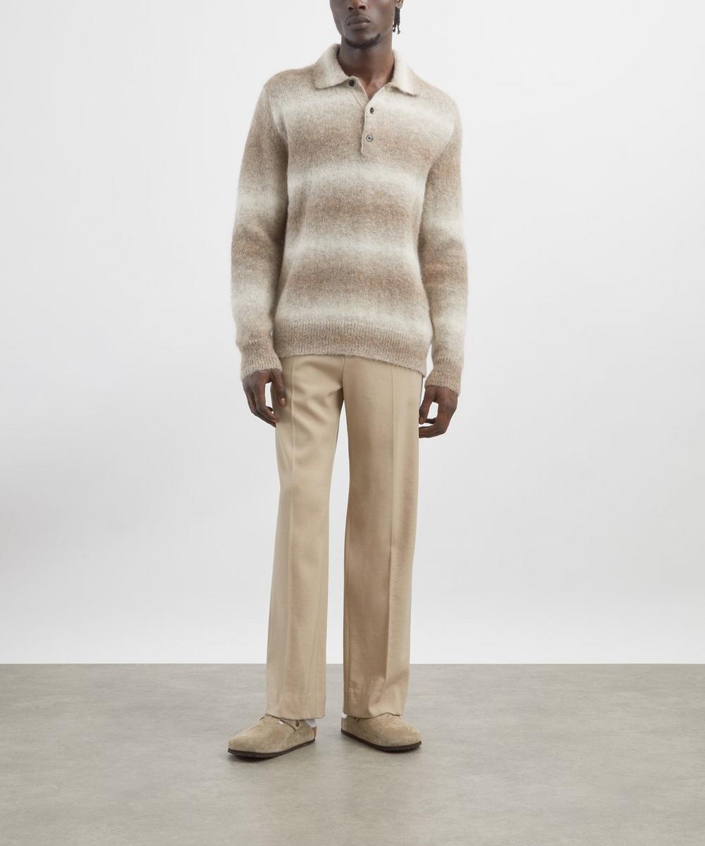 liberty london Alfie Alpaca-Blend Polo Jumper