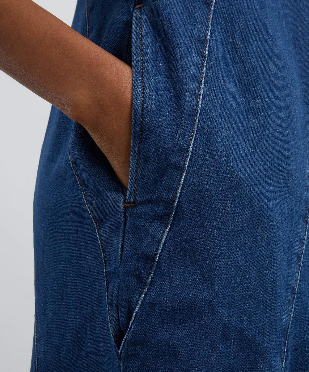 Liberty London Aligne Raven Denim Midi Dress