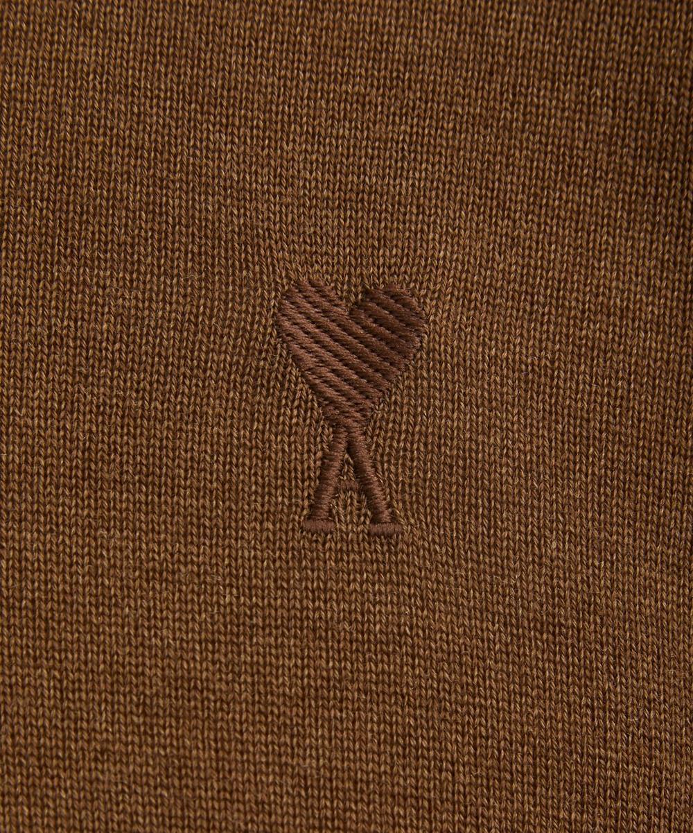 Liberty London Ami Brown Wool Ami De Coeur Polo