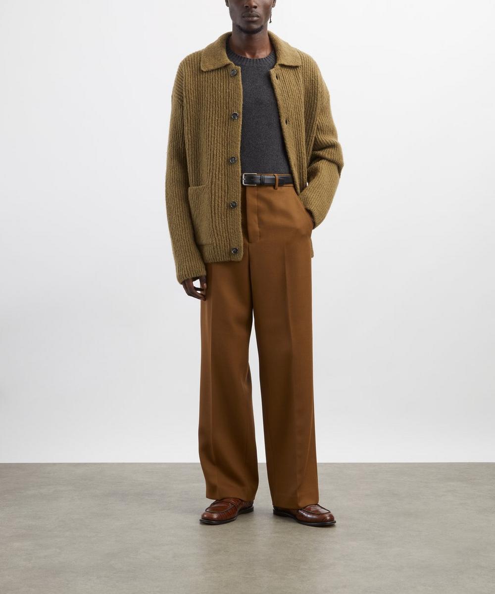 liberty london Ami Chunky Ribbed Knit Cardigan