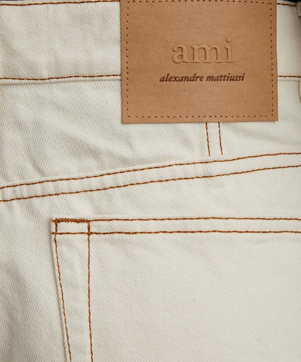 Liberty London Ami White Cream Wide Fit Jeans