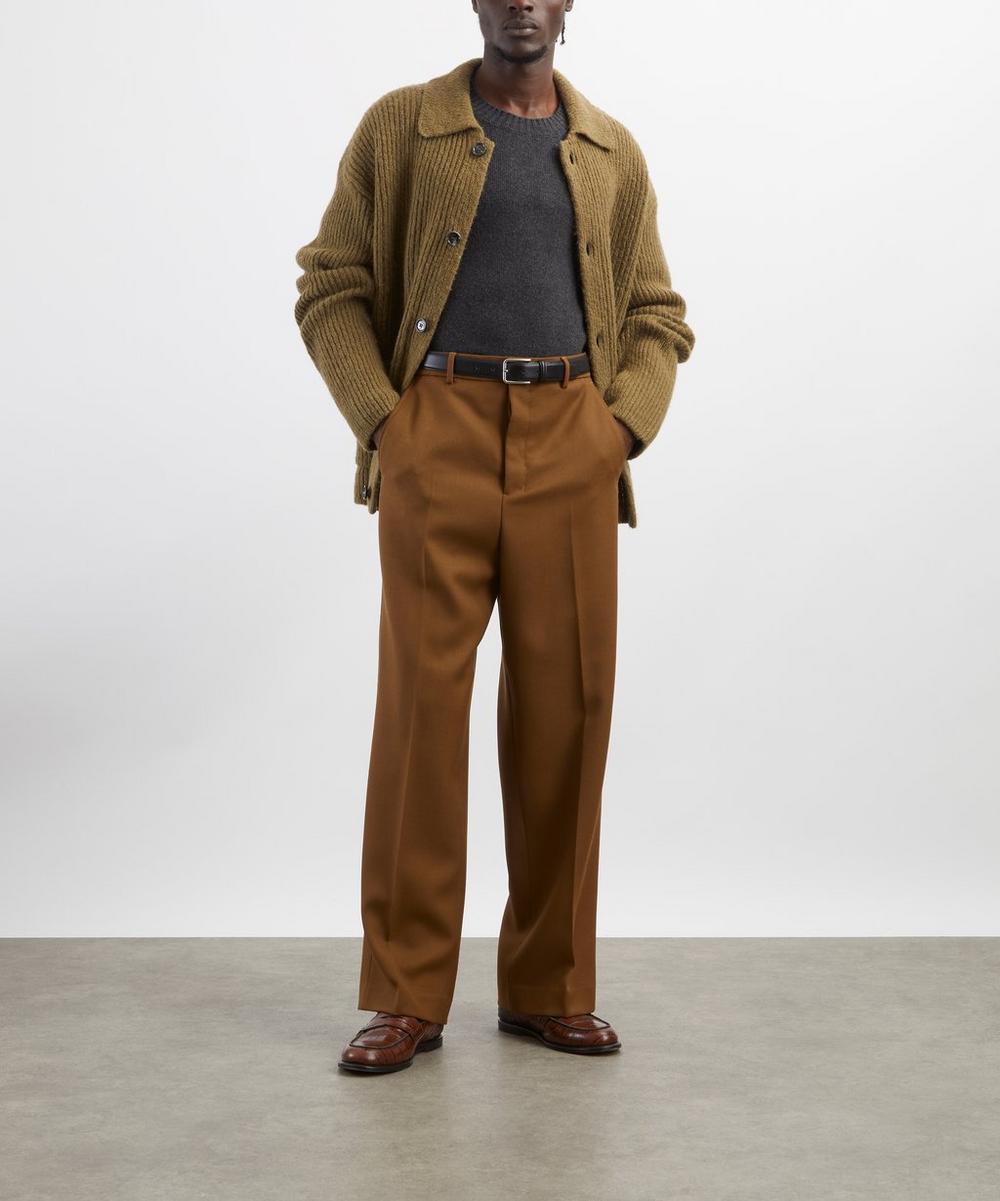 liberty london Ami Wool Tabs Wide-leg Trousers