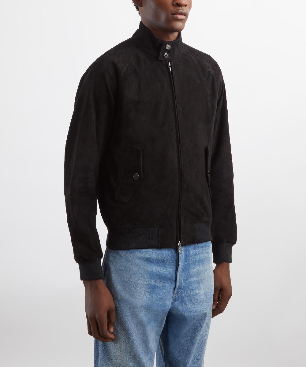 Liberty London Baracuta G9 Suede Harrington Jacket