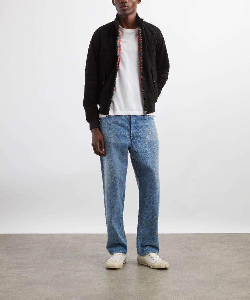 liberty london Baracuta G9 Suede Harrington Jacket