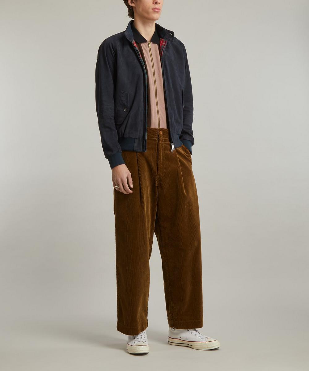 liberty london Baracuta G9 Suede Harrington Jacket