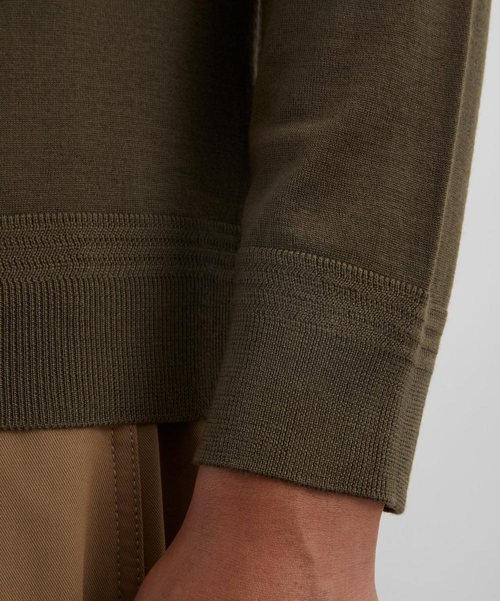 Liberty London Barena Army Ato Merino Wool Jumper