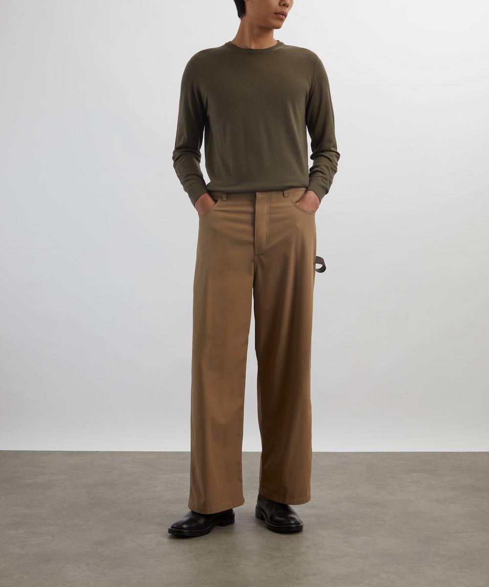 liberty london Barena Army Ato Merino Wool Jumper