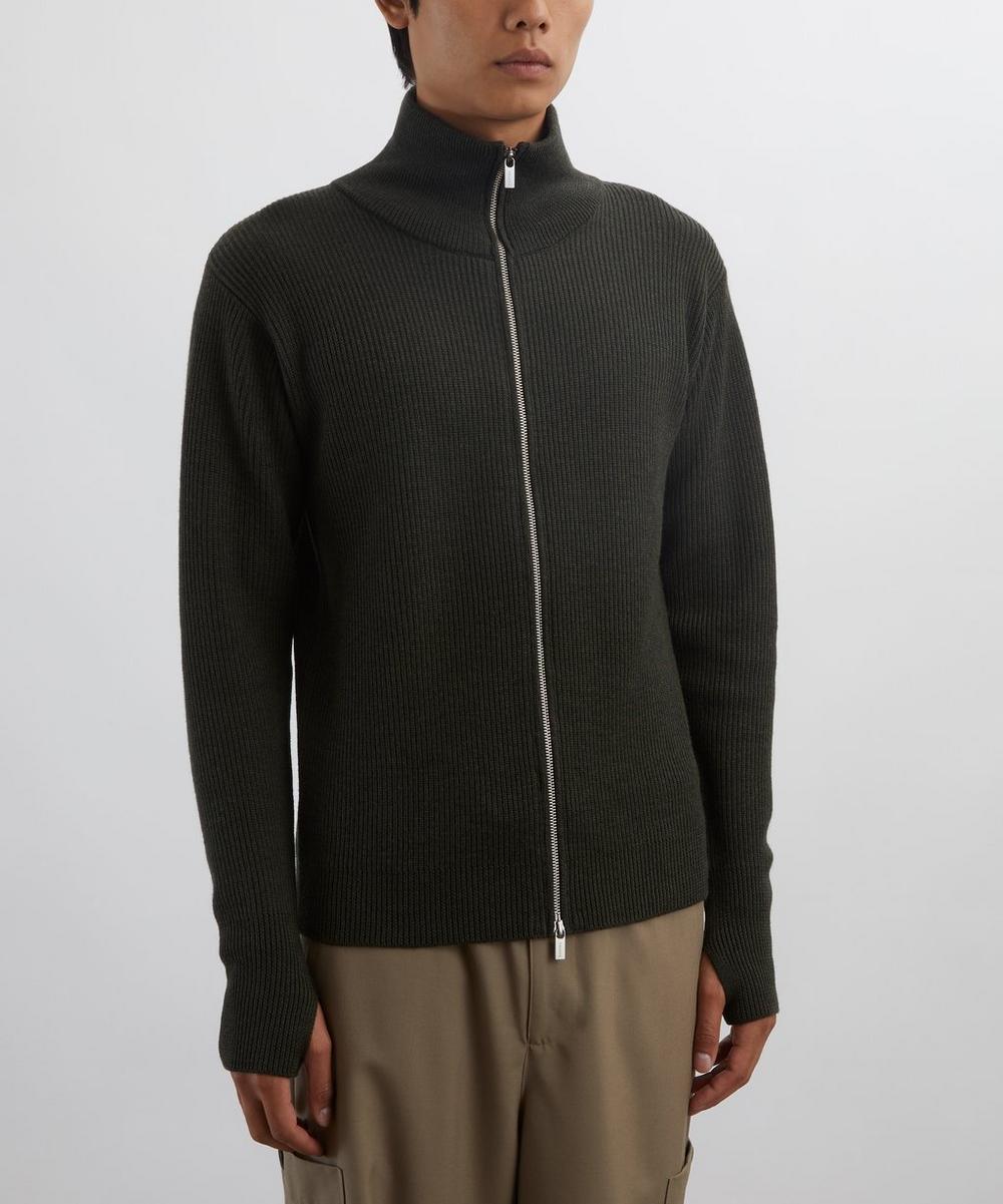 Liberty London Barena Army Dori Wool Cardigan