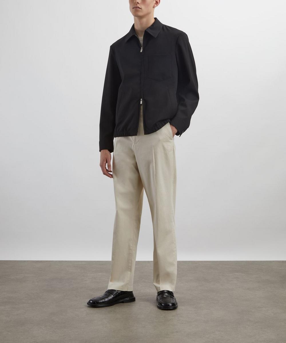 liberty london Barena Wool Zip-Up Jacket