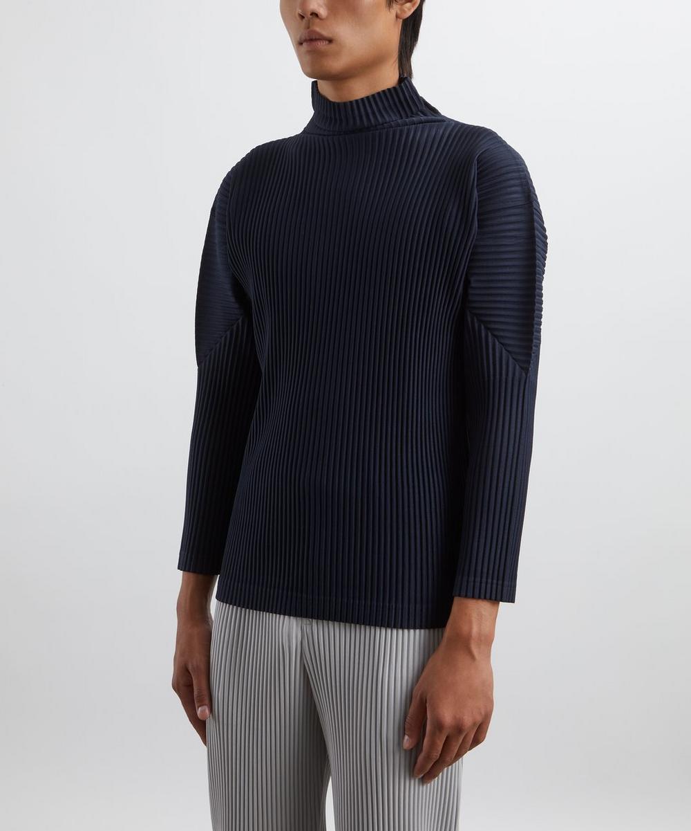 Liberty London BASICS Pleated Turtleneck Top