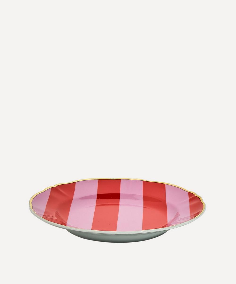liberty london Bitossi Striped Dessert Plate