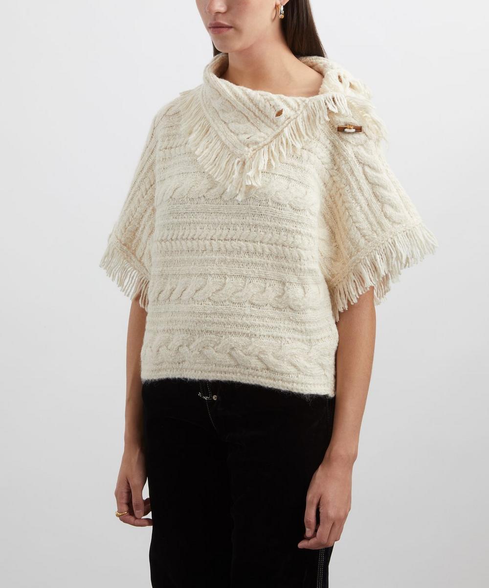 Liberty London Blanche Cable-Knit Jumper