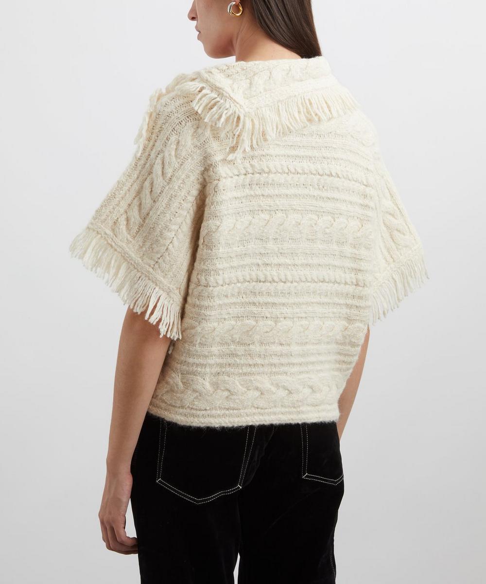 Liberty London Blanche Cable-Knit Jumper