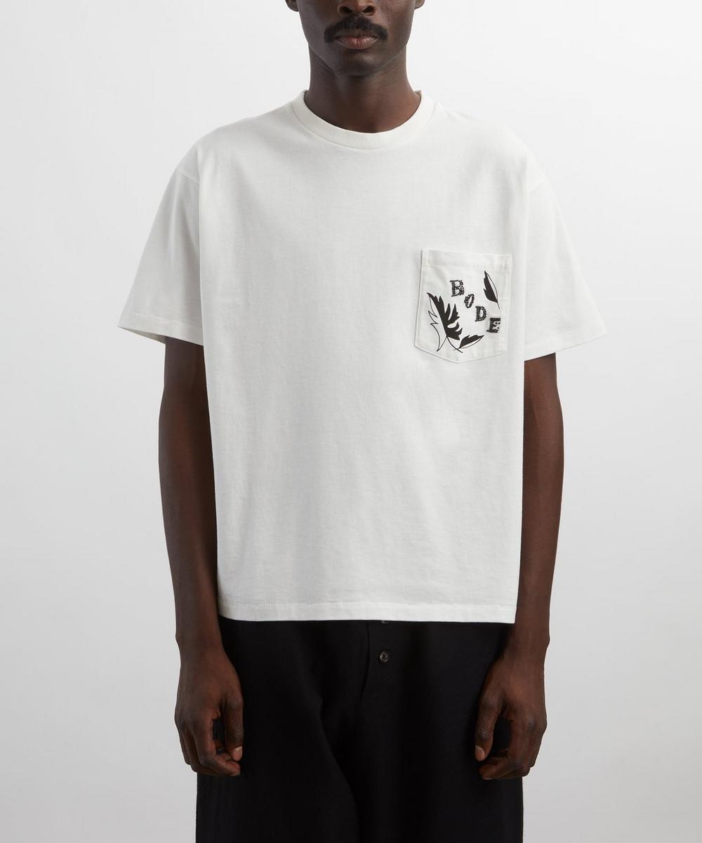 Liberty London Bode Beaded Pocket Leaf T-Shirt