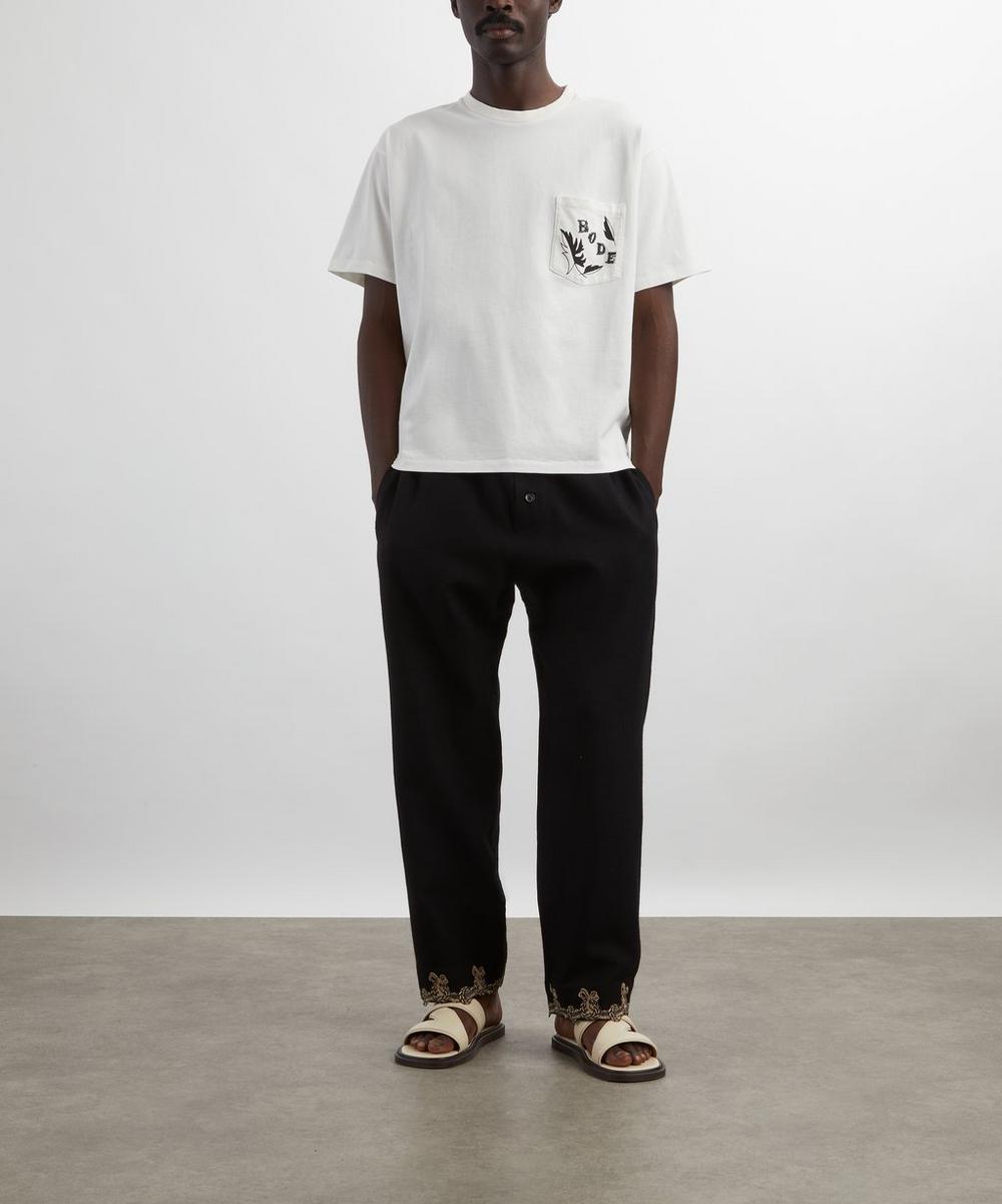 liberty london Bode Beaded Pocket Leaf T-Shirt