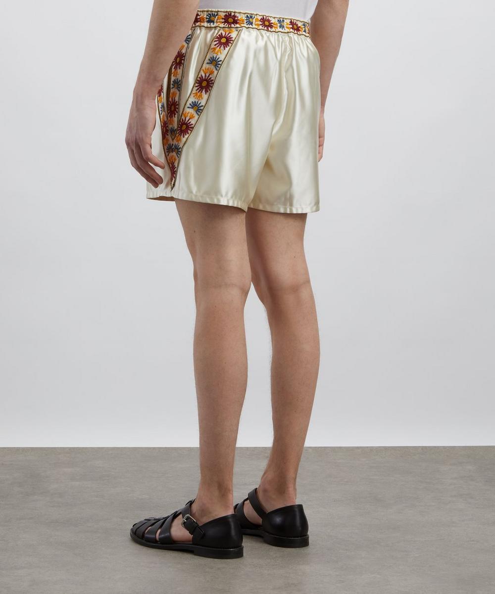 Liberty London Bode Candyfloss Embroidered Shorts