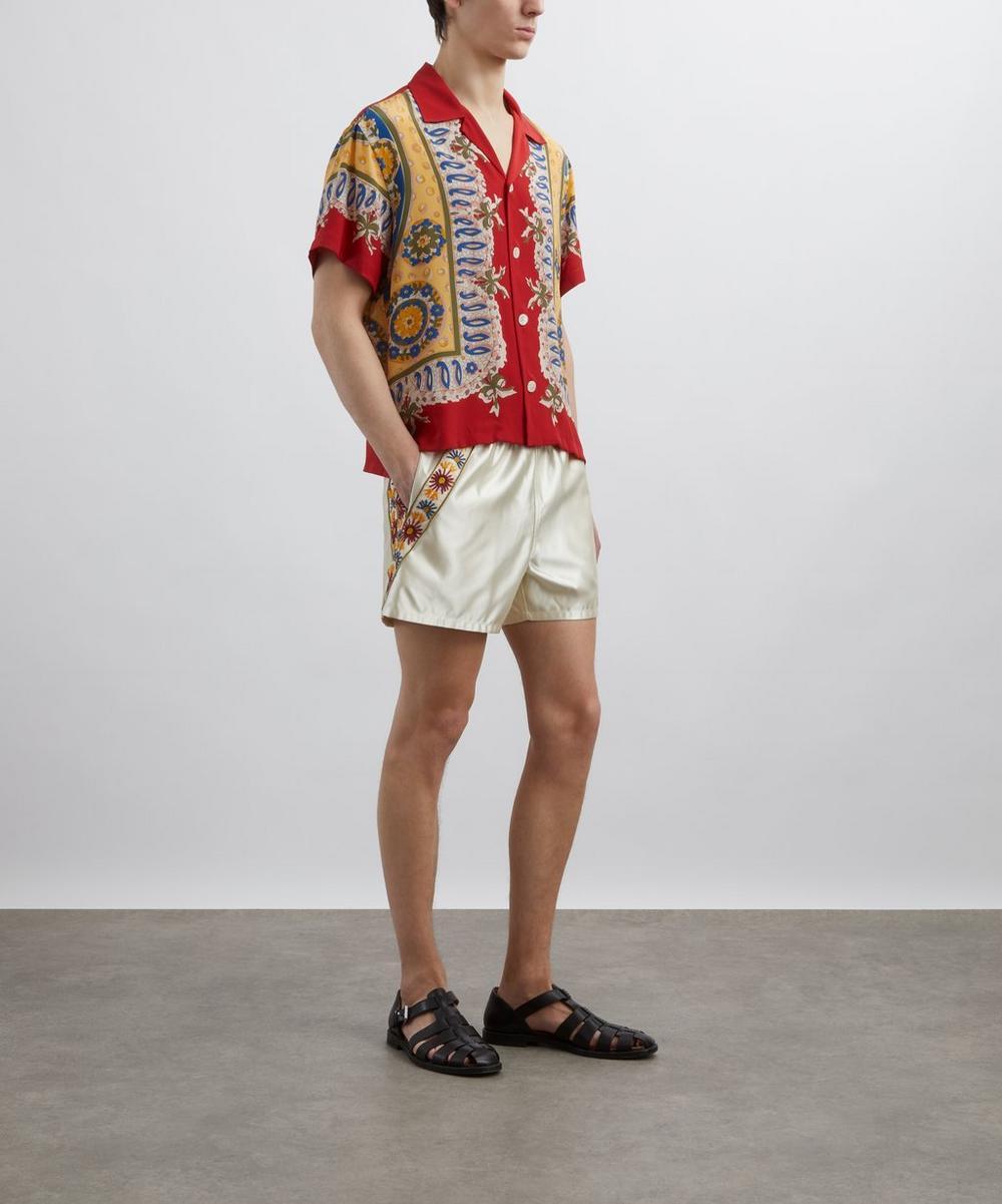 liberty london Bode Candyfloss Embroidered Shorts