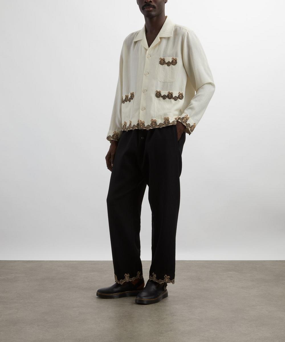 liberty london Bode Cream Laurelist Overshirt