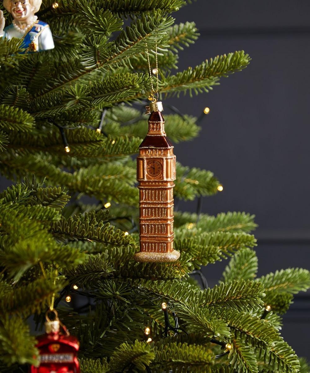 liberty london Christmas Big Ben Glass Ornament
