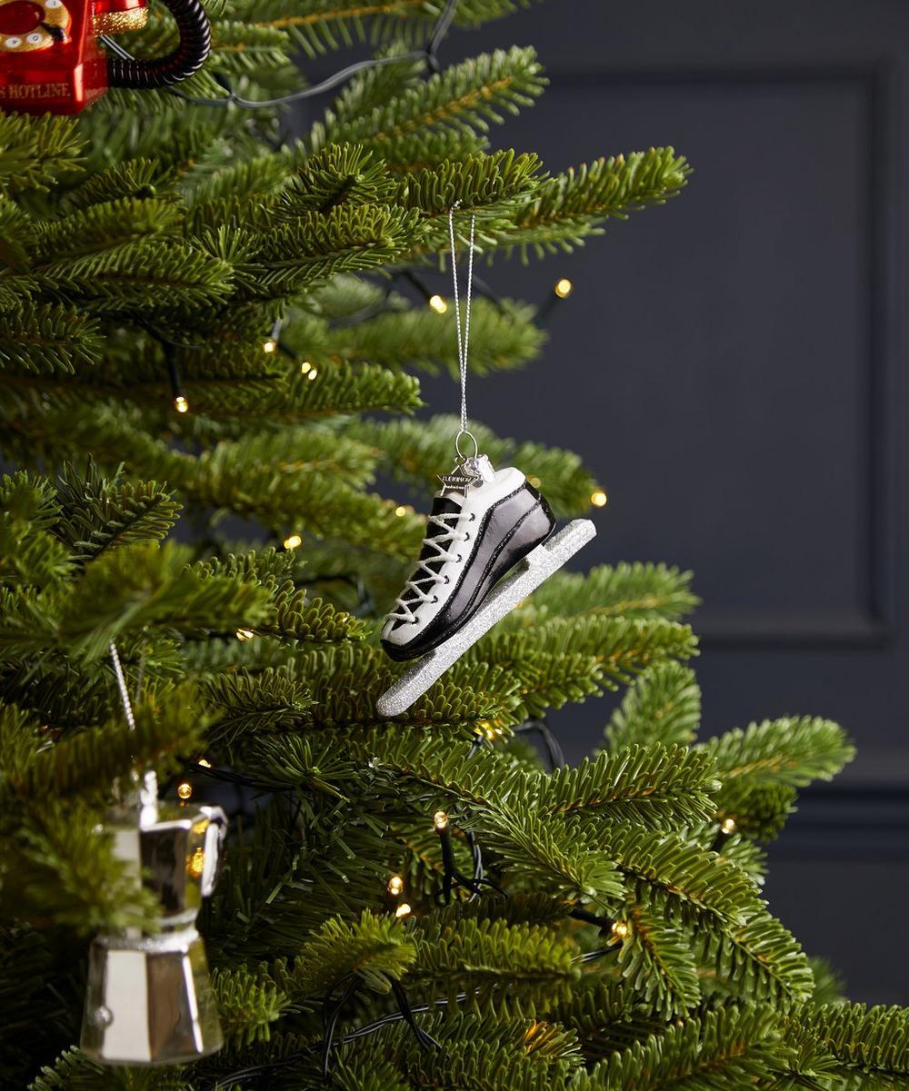 liberty london Christmas Ice Skate Glass Ornament