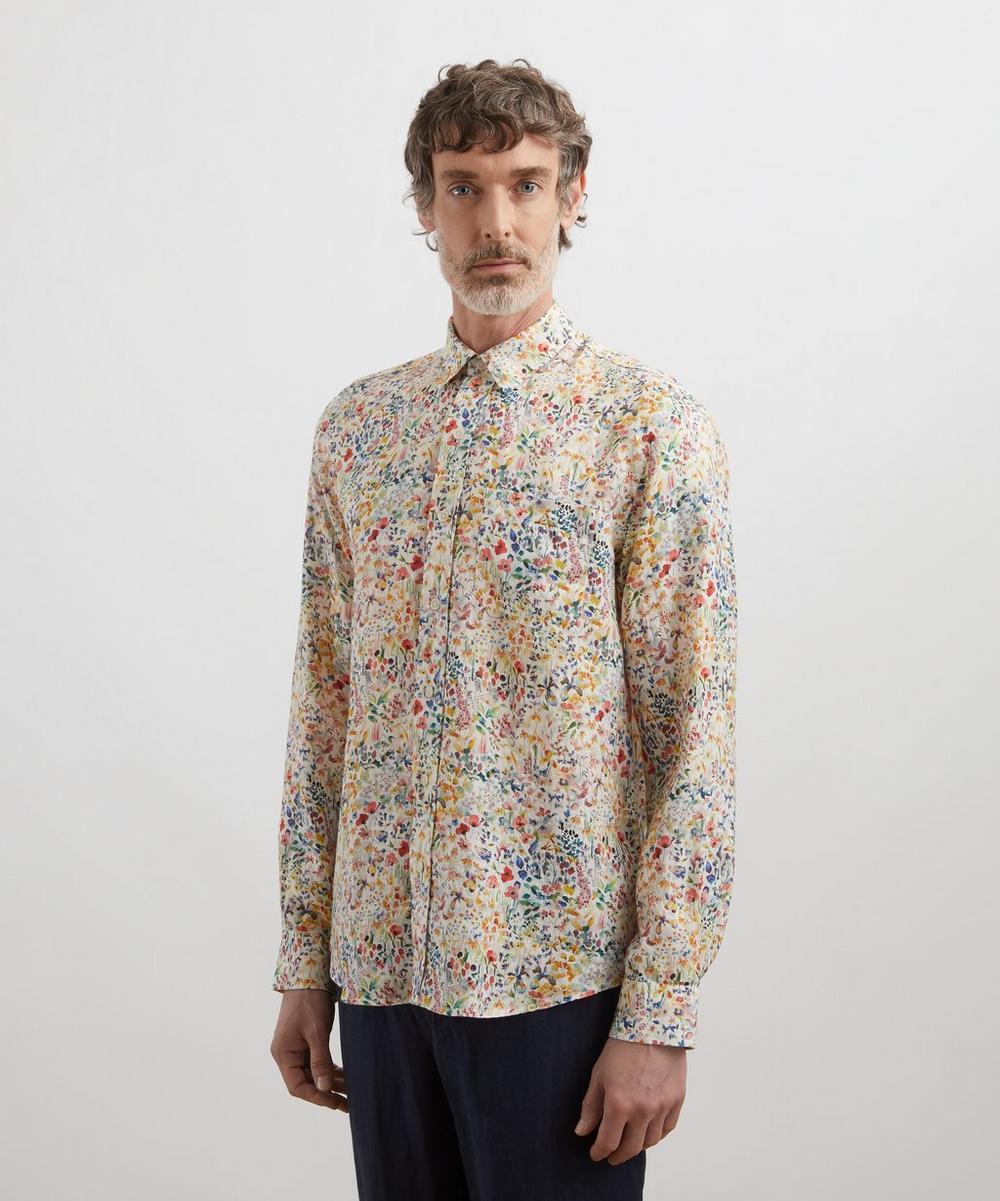 Liberty London Classic Fit Hemp Shirt In Felda