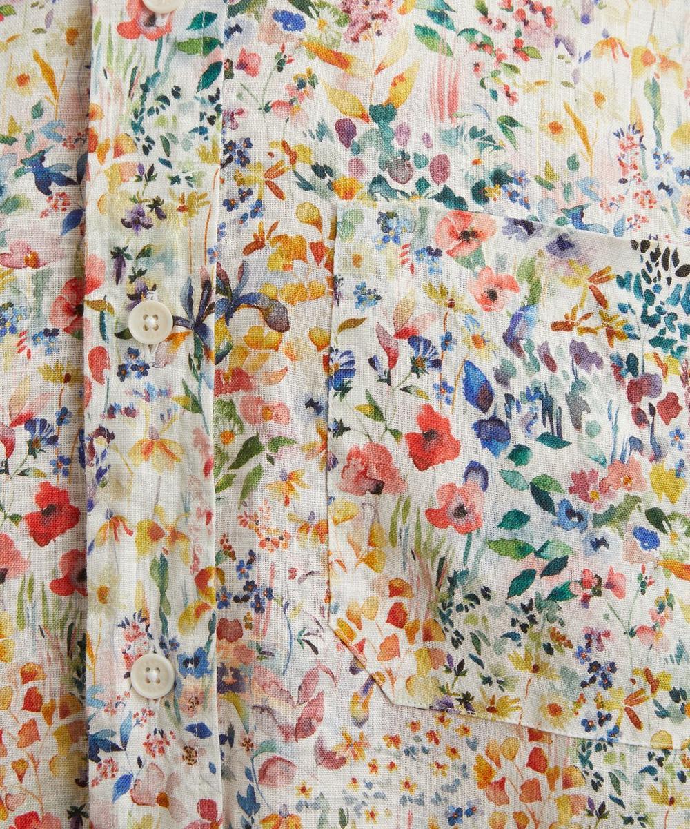 Liberty London Classic Fit Hemp Shirt In Felda