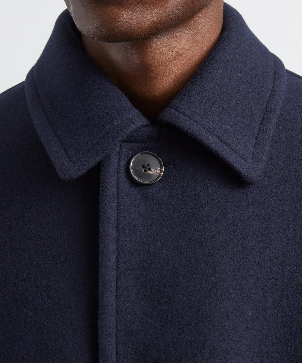 Liberty London Dries Van Noten Navy Wool Car Coat