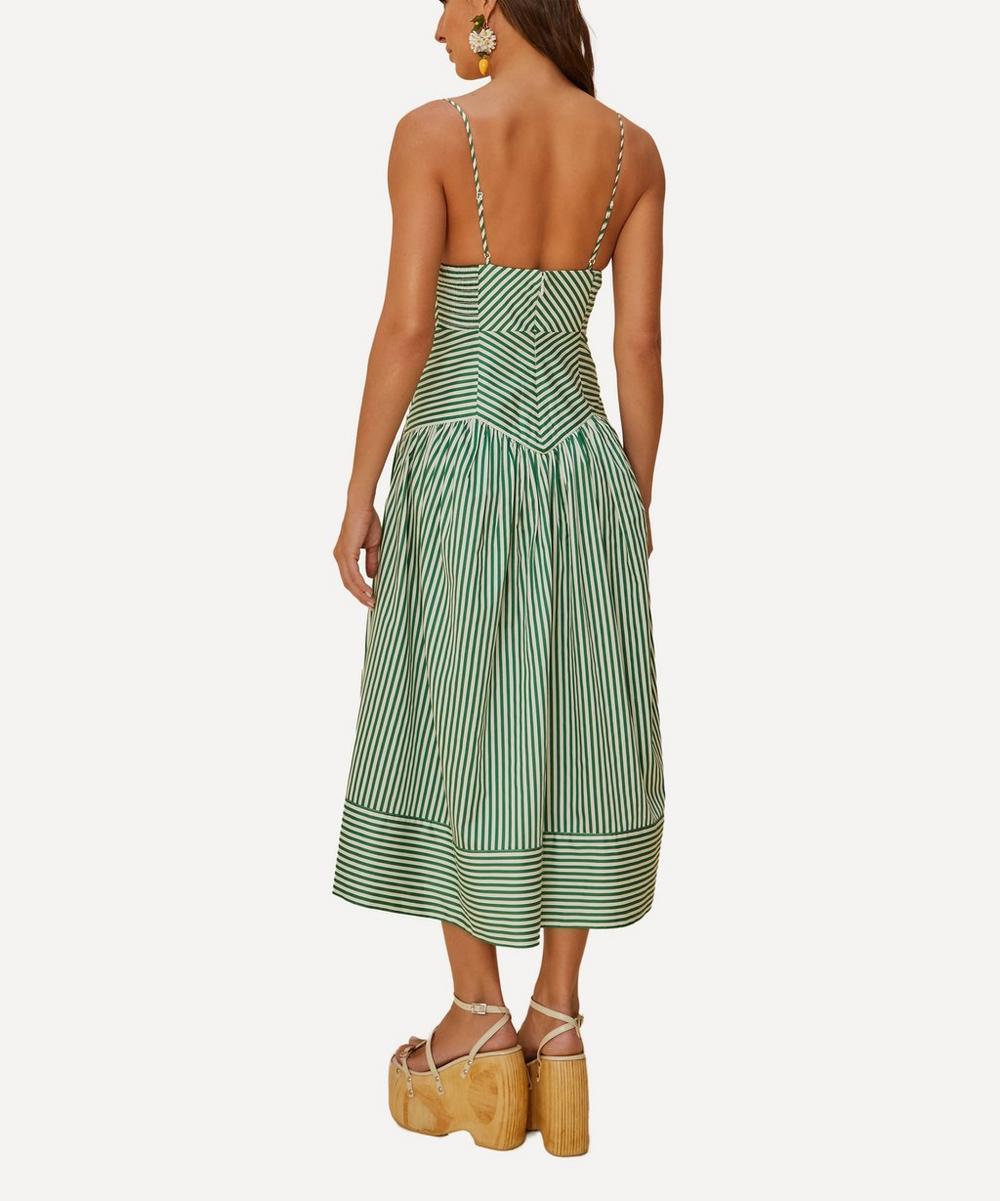 Liberty London FARM Rio Bicolor Stripes Midi Dress