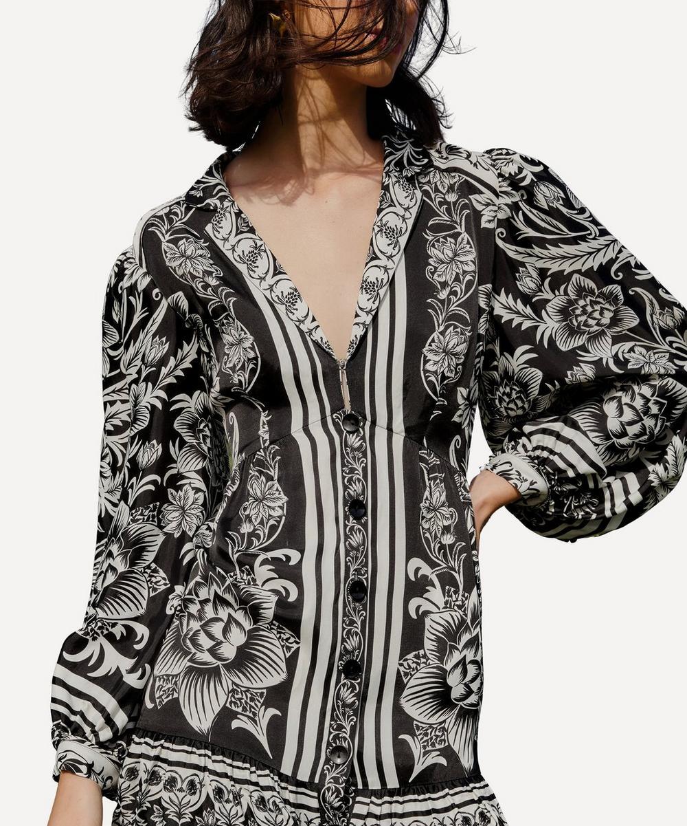 Liberty London FARM Rio Black Lisbon Mini Dress