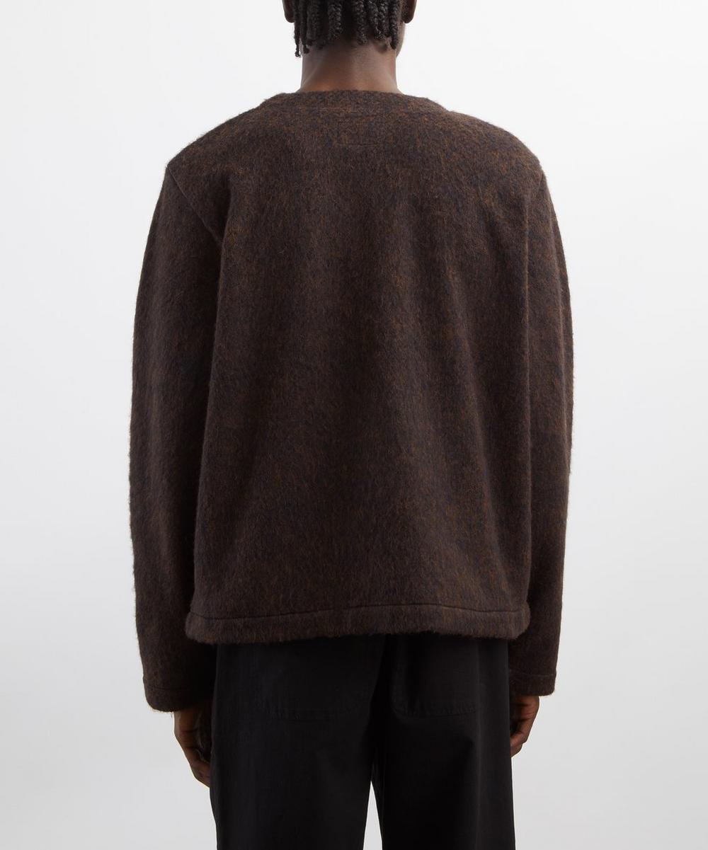 Liberty London Folk Brushed Wool Pocket Cardigan