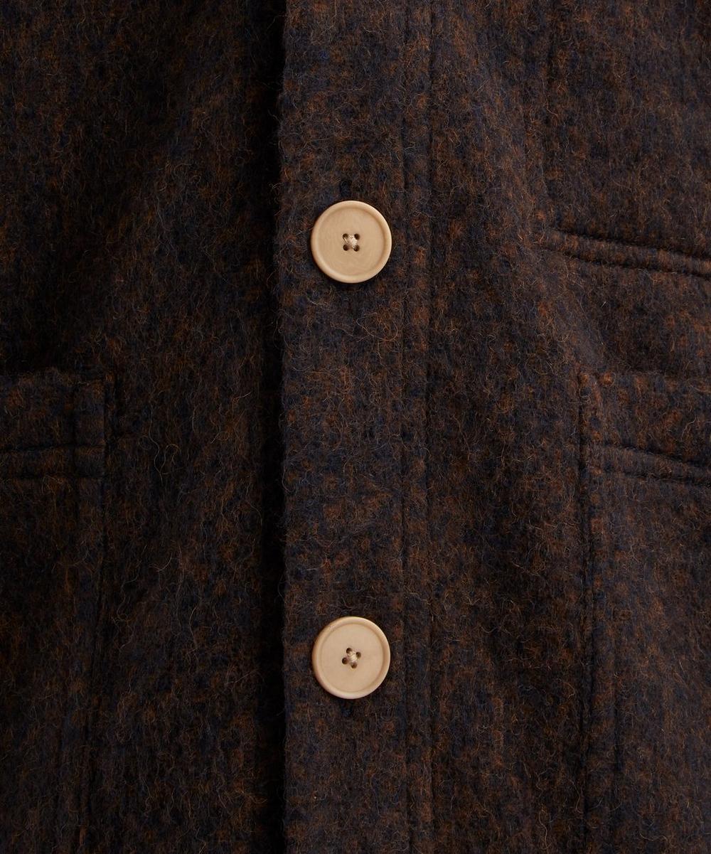 Liberty London Folk Brushed Wool Pocket Cardigan