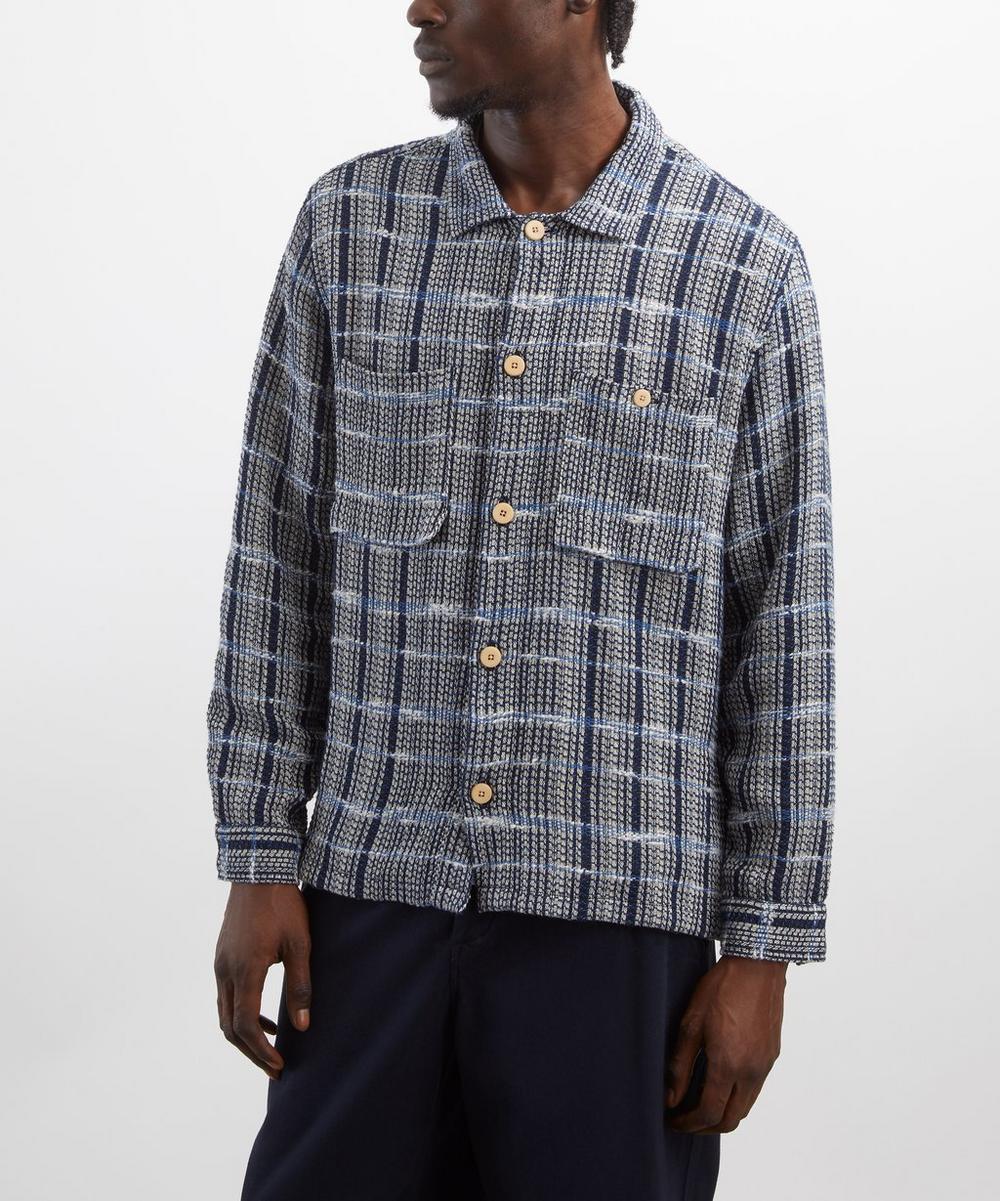 Liberty London Folk Check Patch Overshirt