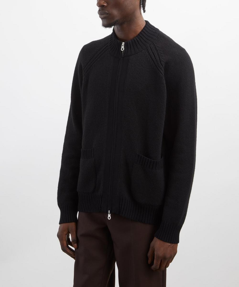 Liberty London Folk Knitted Zip-Through Bomber