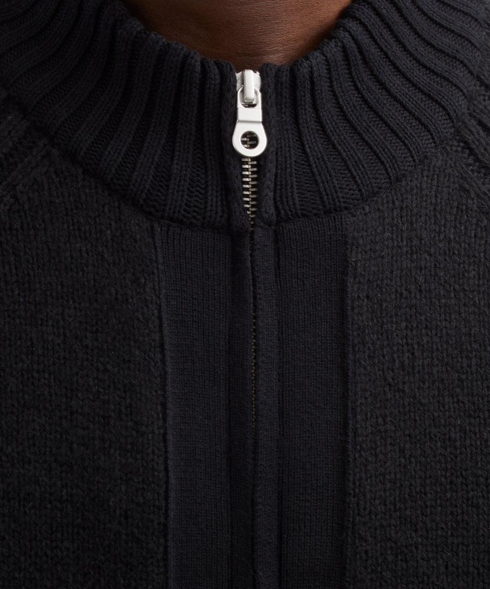 Liberty London Folk Knitted Zip-Through Bomber