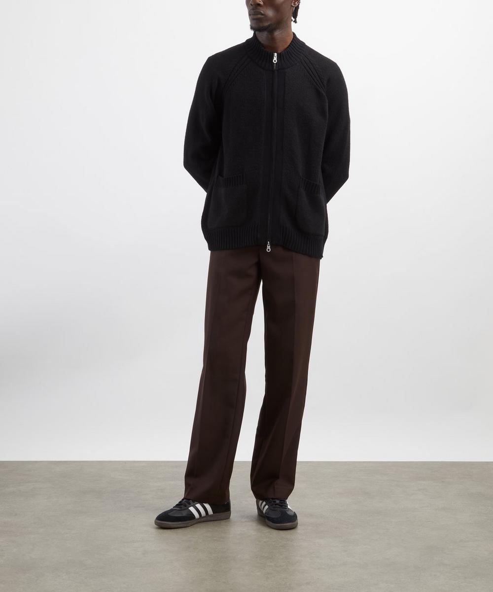 liberty london Folk Knitted Zip-Through Bomber