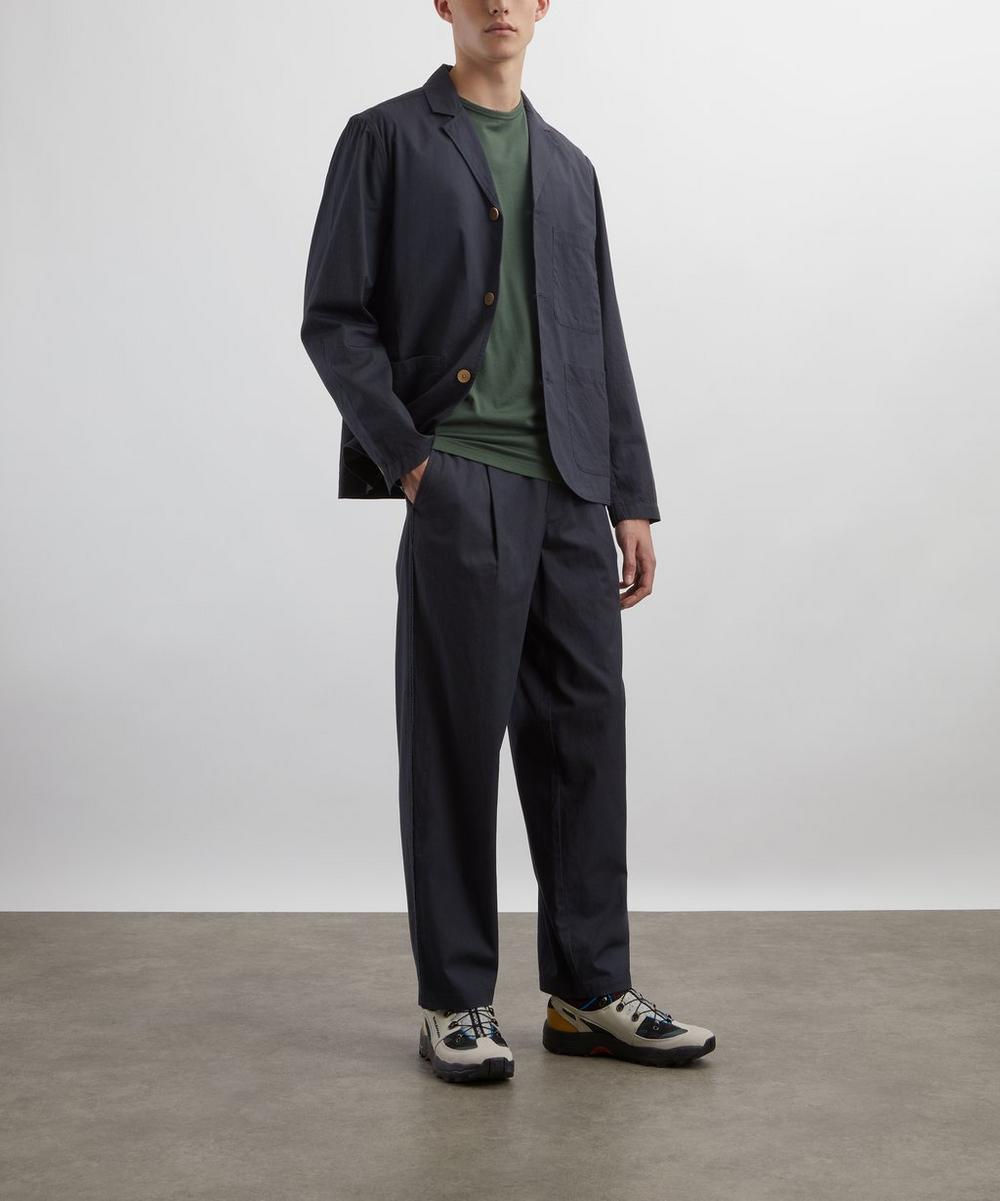 liberty london Folk Slate Wide Fit Blazer