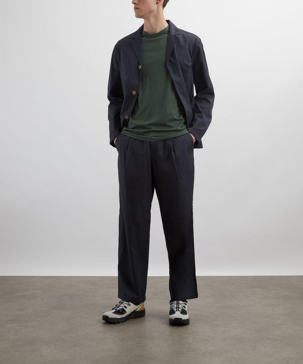 liberty london Folk Slate Wide Fit Trousers