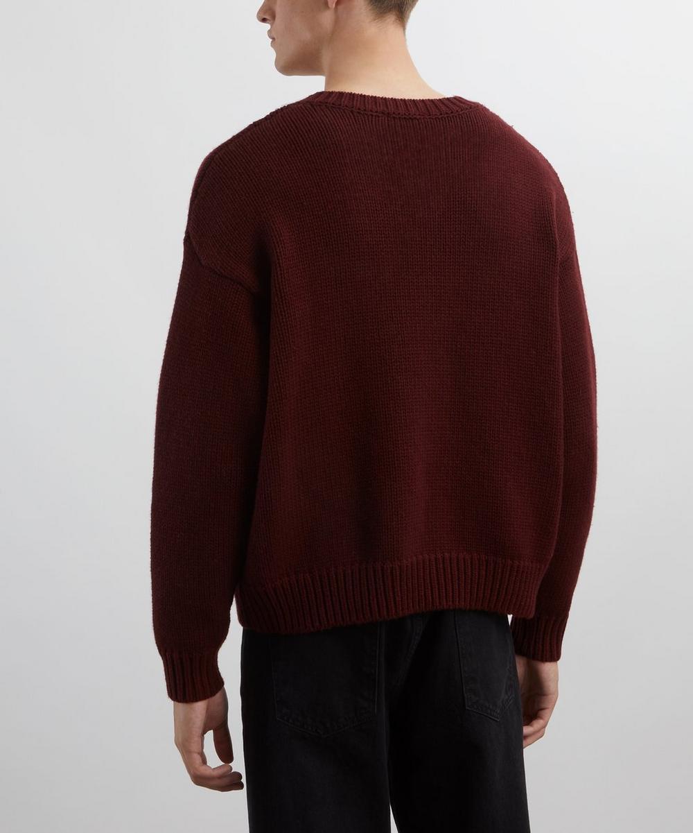 Liberty London Frame Burgundy Oversized Jumper
