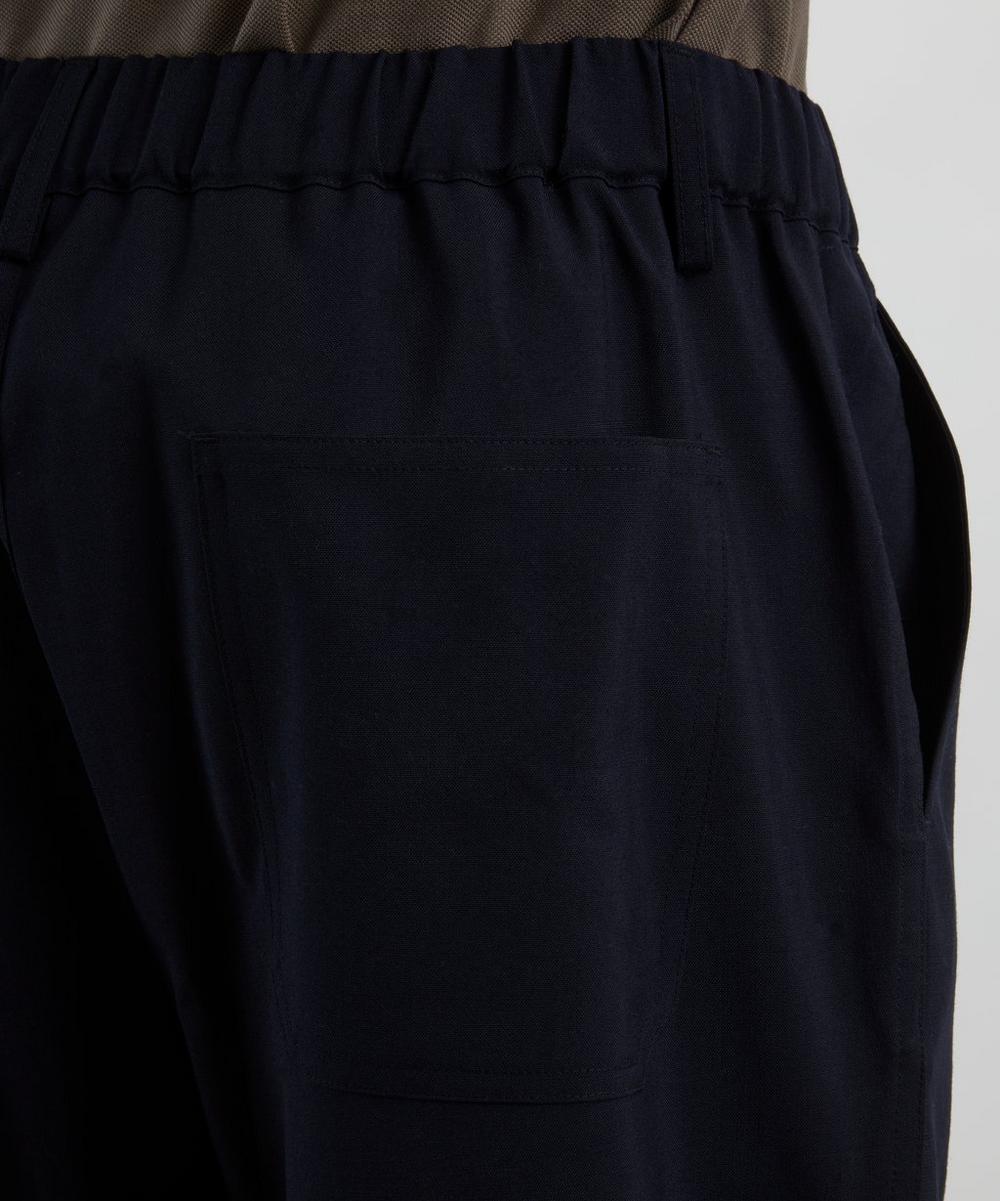 Liberty London Frame Dark Navy Wool Easy Trousers