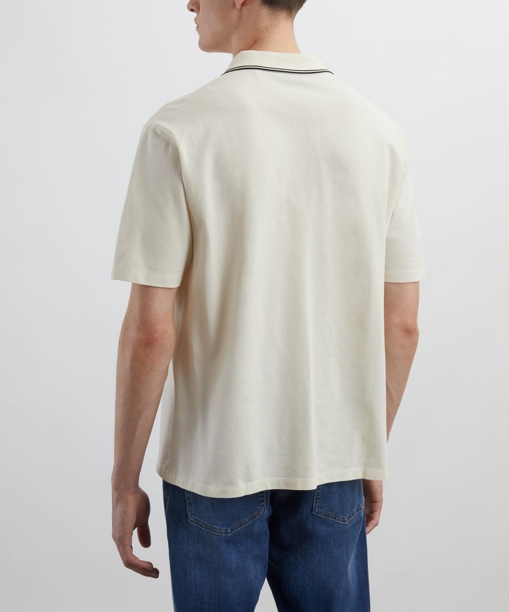 Liberty London Frame Light Pique Short-Sleeve Polo