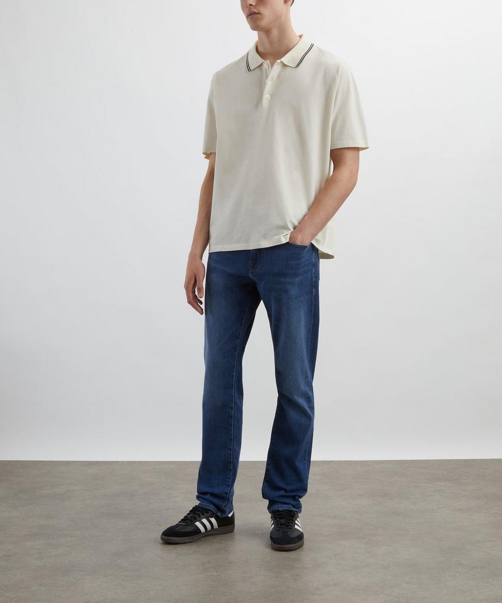 liberty london Frame Light Pique Short-Sleeve Polo