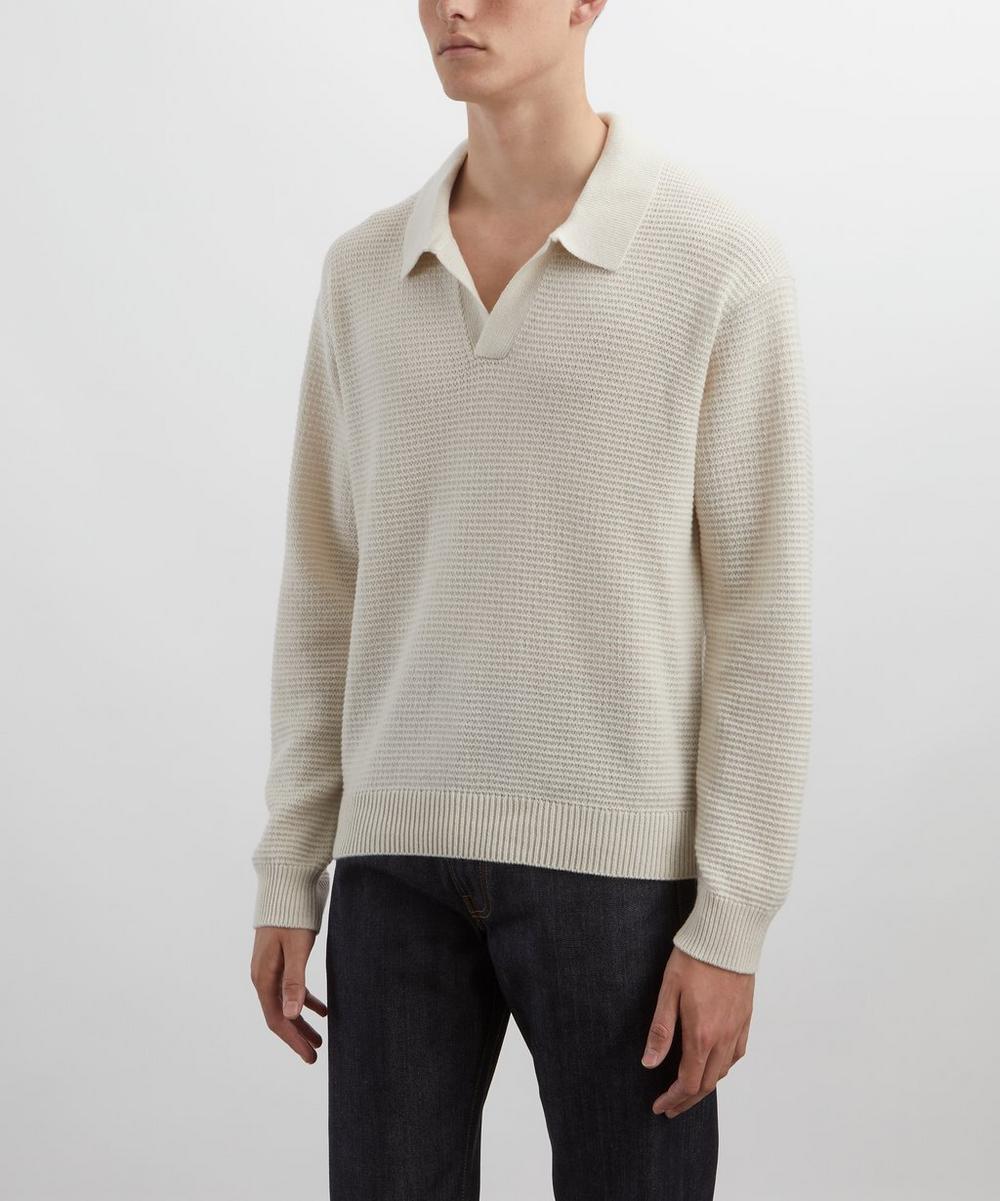 Liberty London Frame Textured Wool-Cashmere Jumper