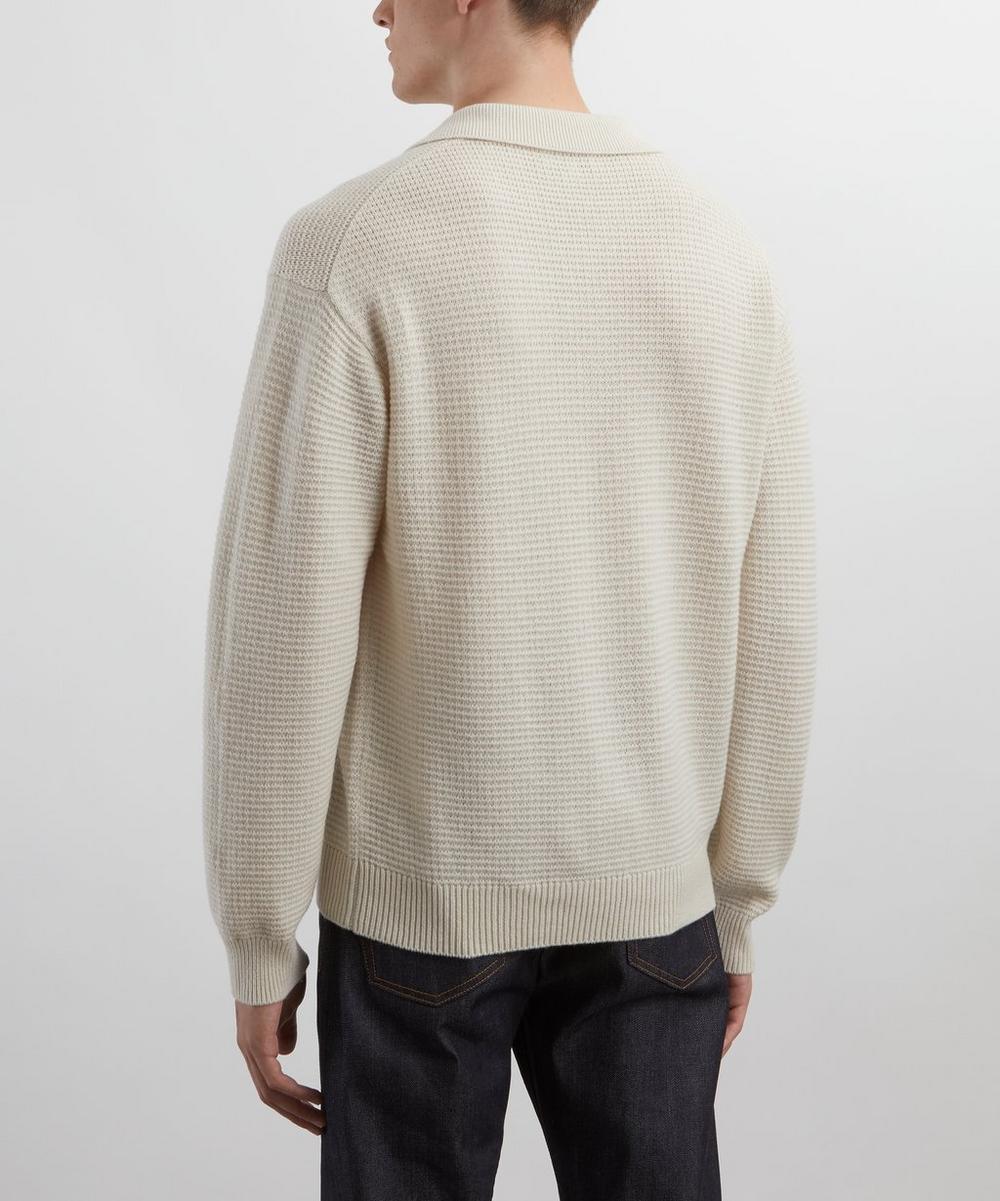 Liberty London Frame Textured Wool-Cashmere Jumper