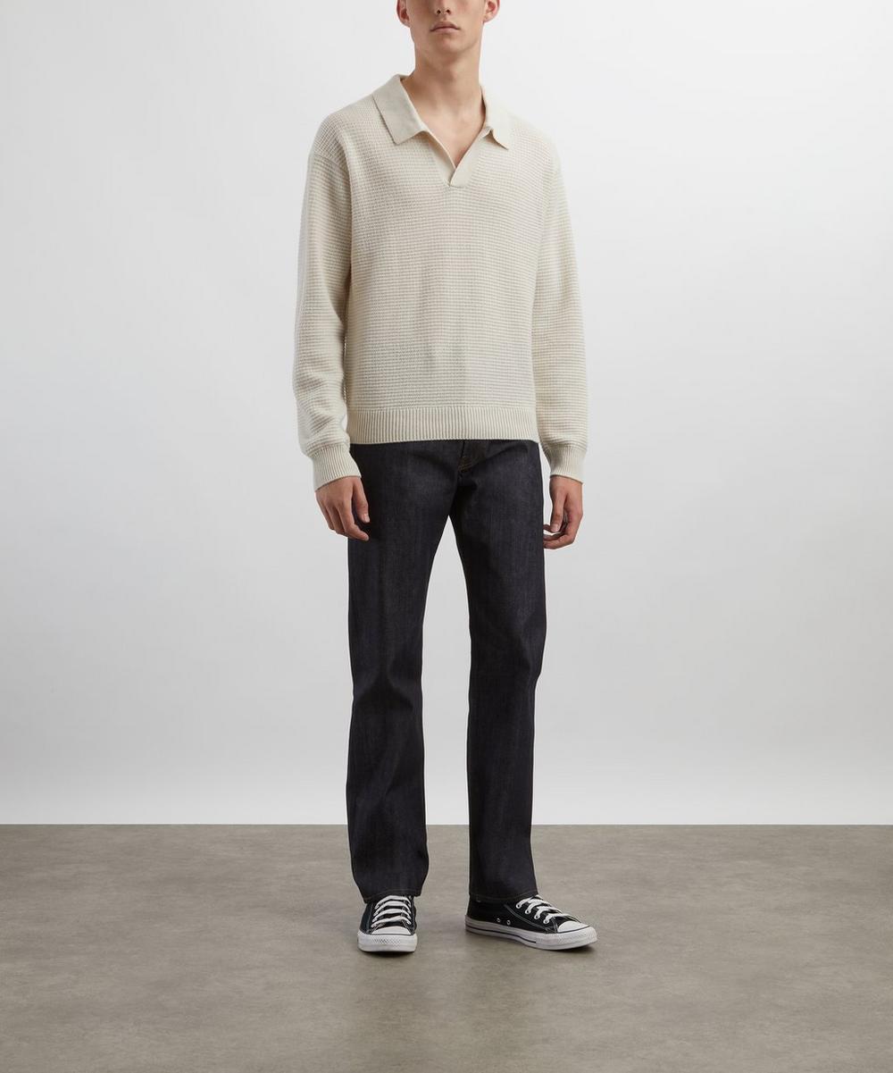 liberty london Frame Textured Wool-Cashmere Jumper