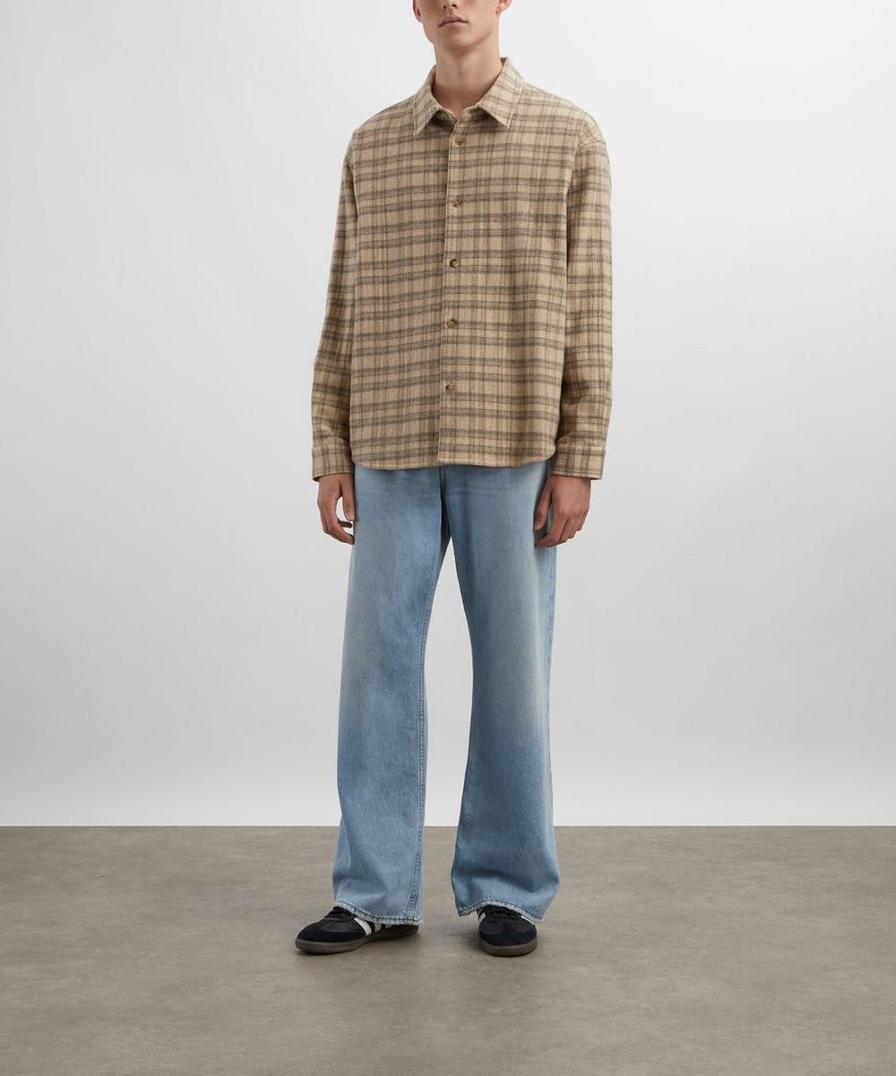 liberty london Frame Woollen Plaid Overshirt