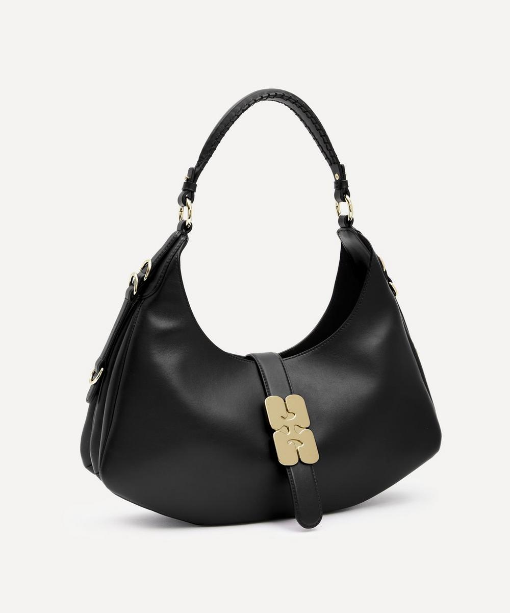 Liberty London Ganni Small Black Kat Shoulder Bag