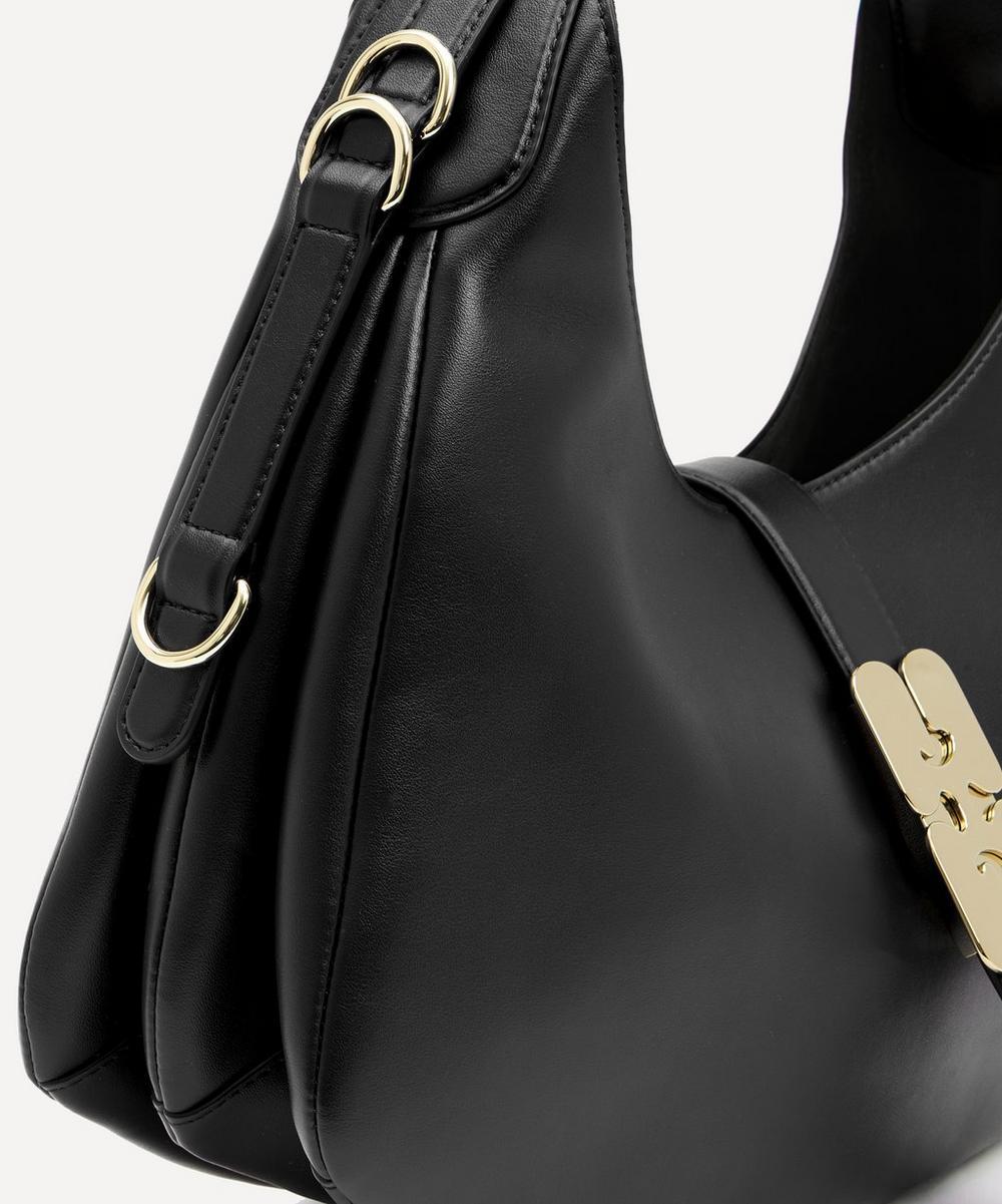 Liberty London Ganni Small Black Kat Shoulder Bag