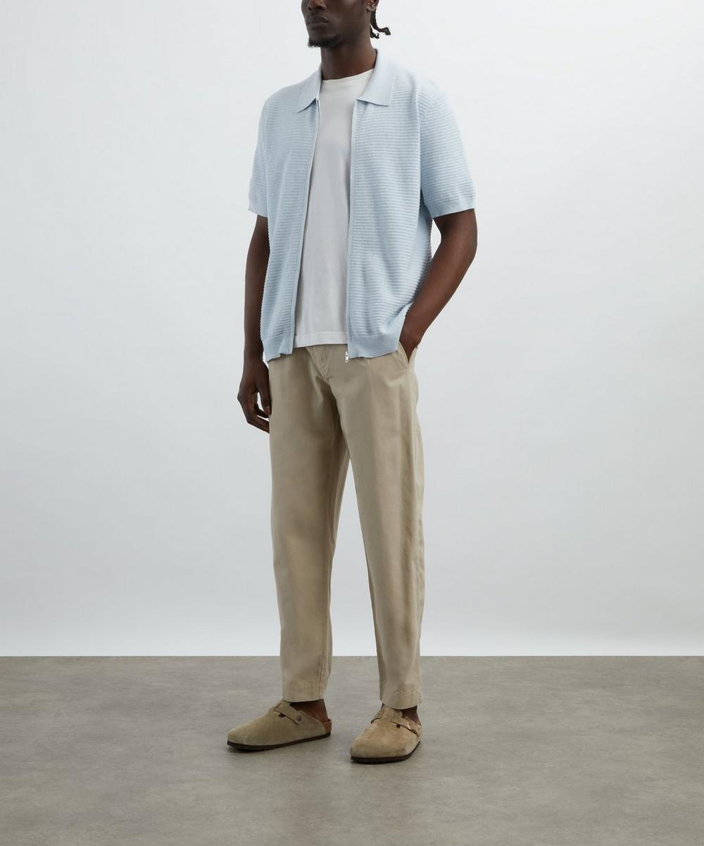 liberty london Gustav Horizontal Cotton Polo