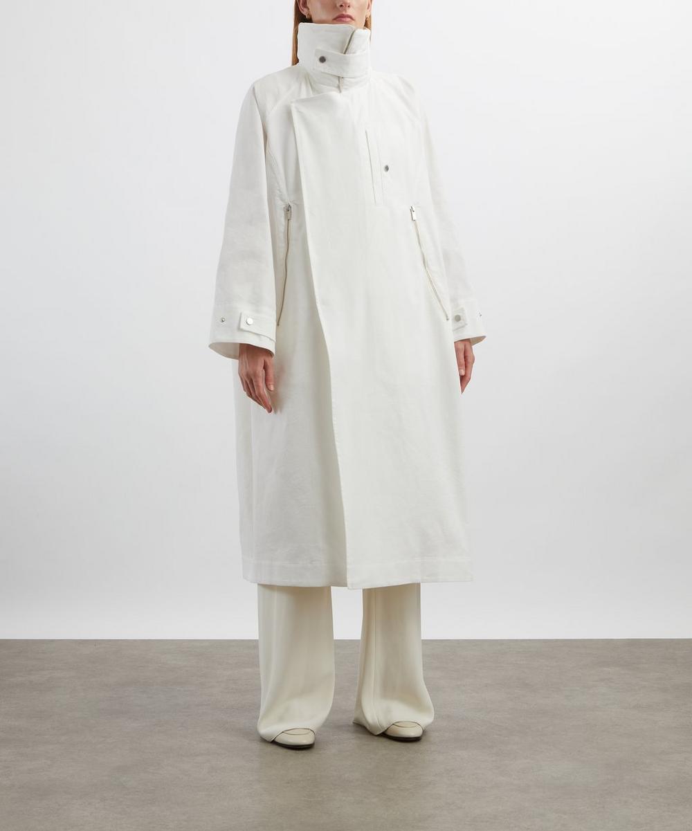 Liberty London Issey Miyake PEEKABO White Coat